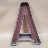 Letter of sign A vintage metal 1950-1960