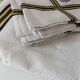 Vintage Basque tablecloth and 5 napkins in blue and yellow herringbone cotton