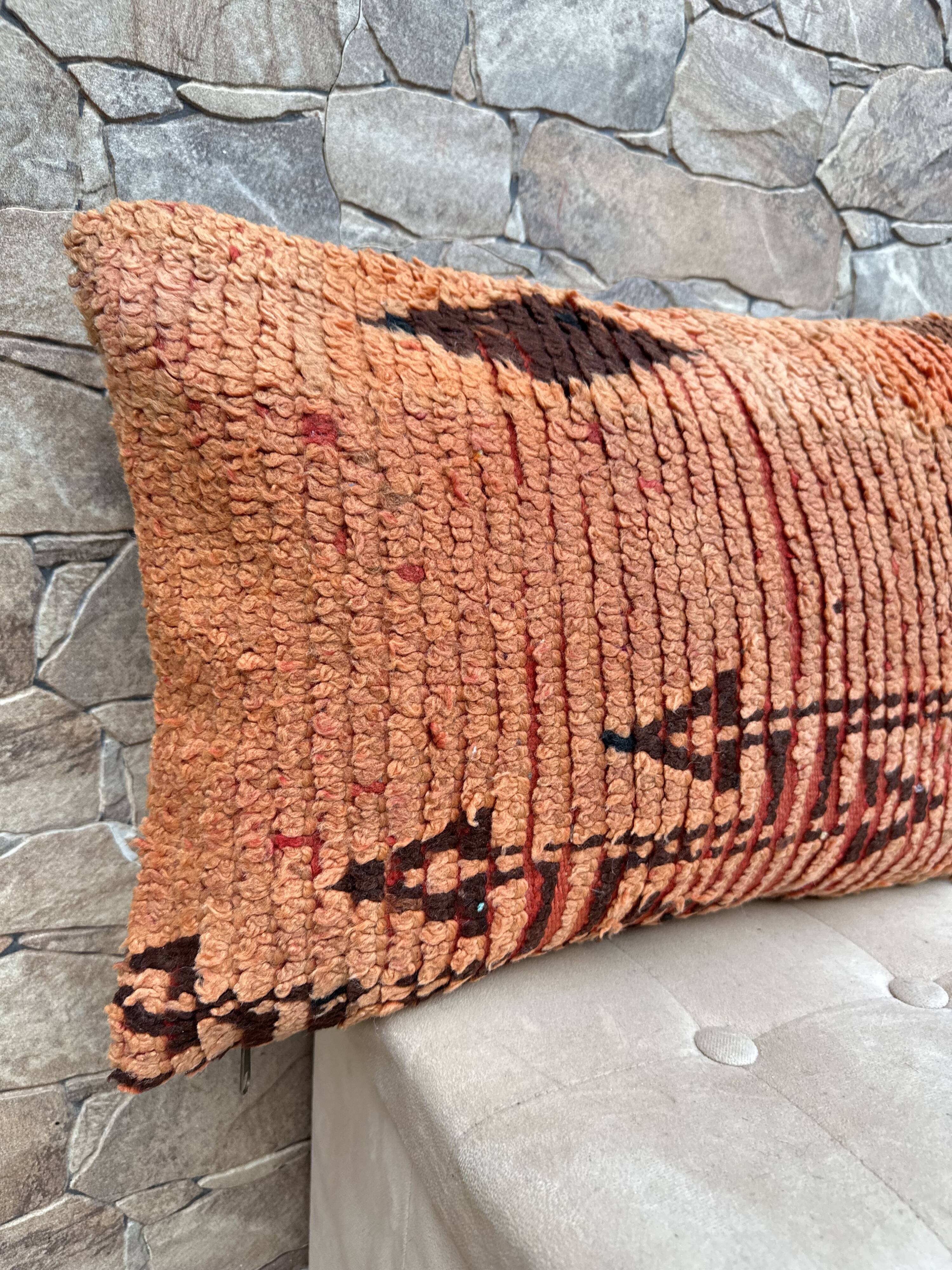 Beautiful vintage Berber Kilim cushion from Morocco