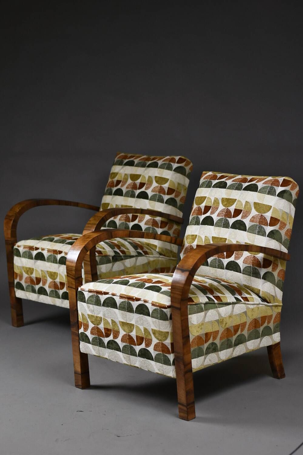 Pair of Art Deco armchairs, 1930s–1940s