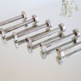 Vintage chrome-plated metal knife holder, 1970s