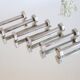Vintage chrome-plated metal knife holder, 1970s