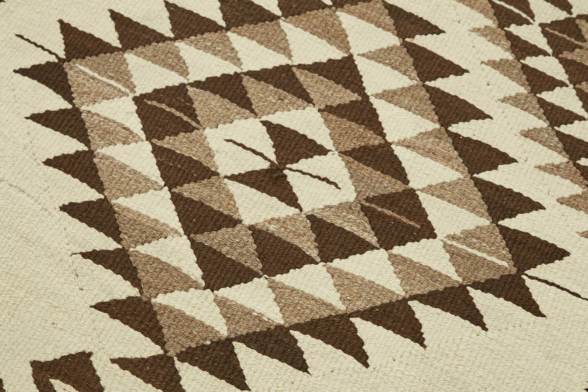 Turkish Handwoven Vintage Herki Kilim 95 cm x 373 cm