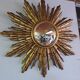 Sun mirror in gilded wood 70s, 72 cm