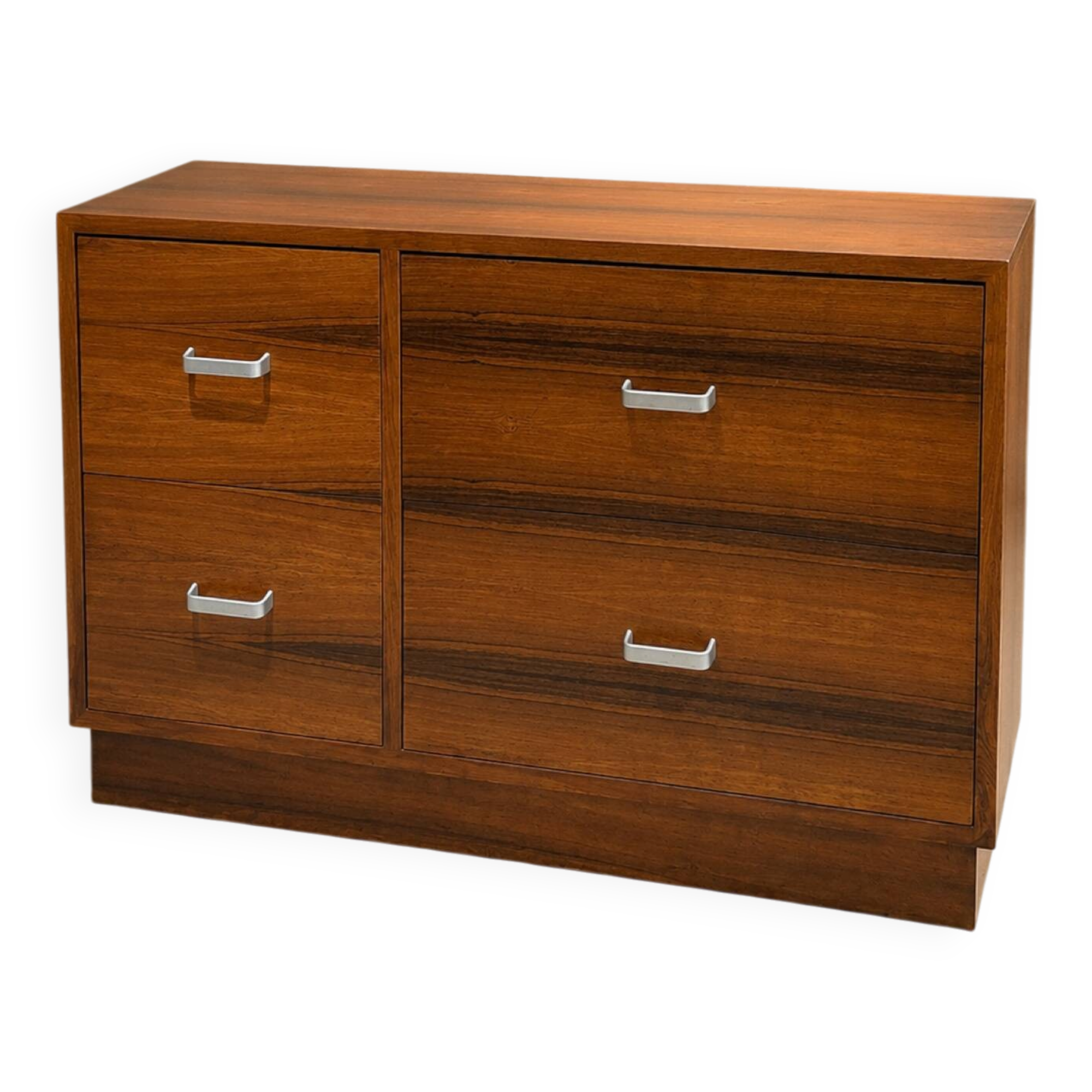 Rio rosewood commode, Swiss, circa 1970.