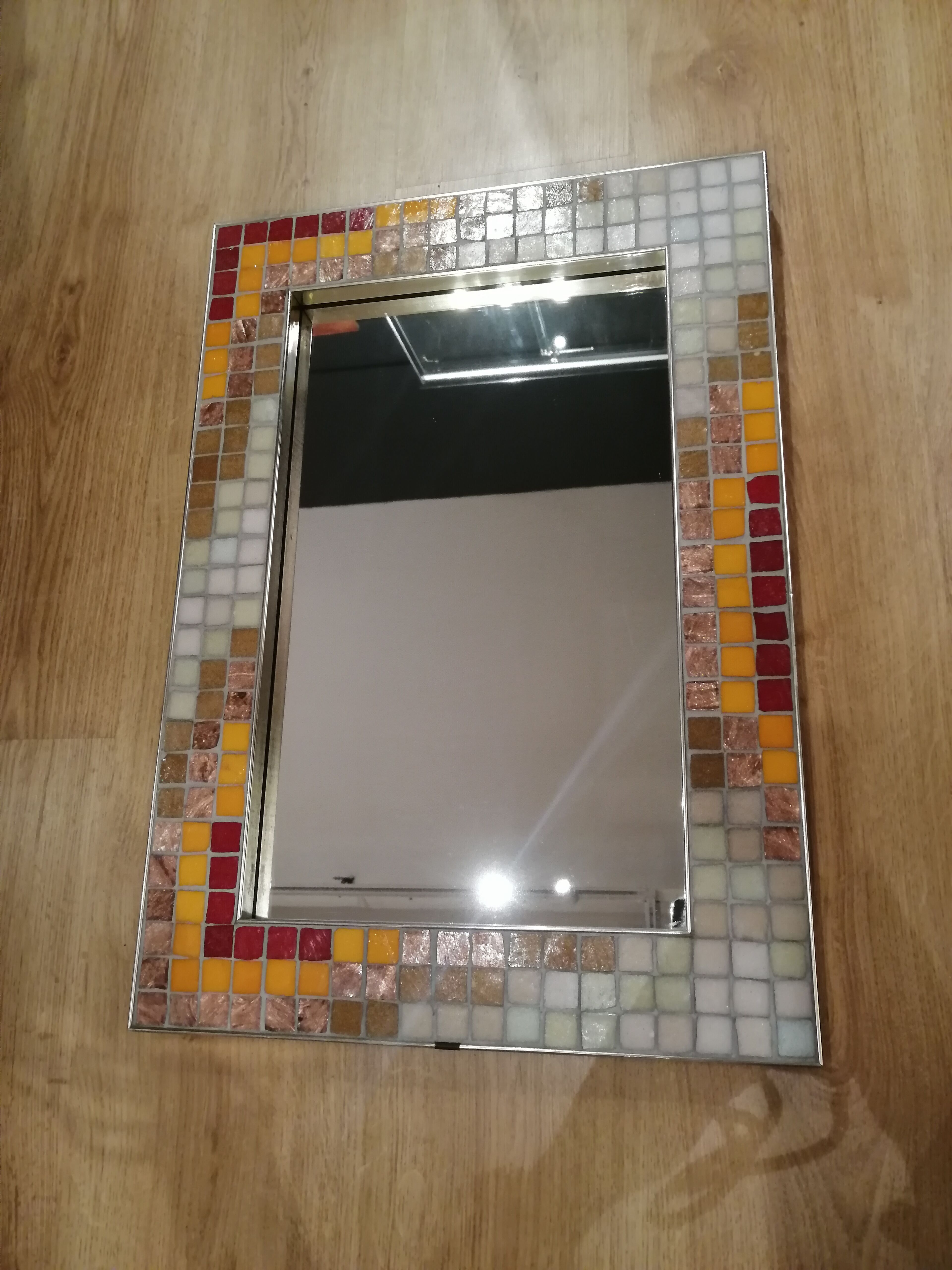 Vintage ceramic mirror