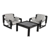 Pair of armchairs and coffee table Rover by Arne Jacobsen, 1968