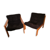 Pair of vintage armchairs 1980