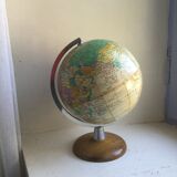 World map 1950s Girard and Barrere
