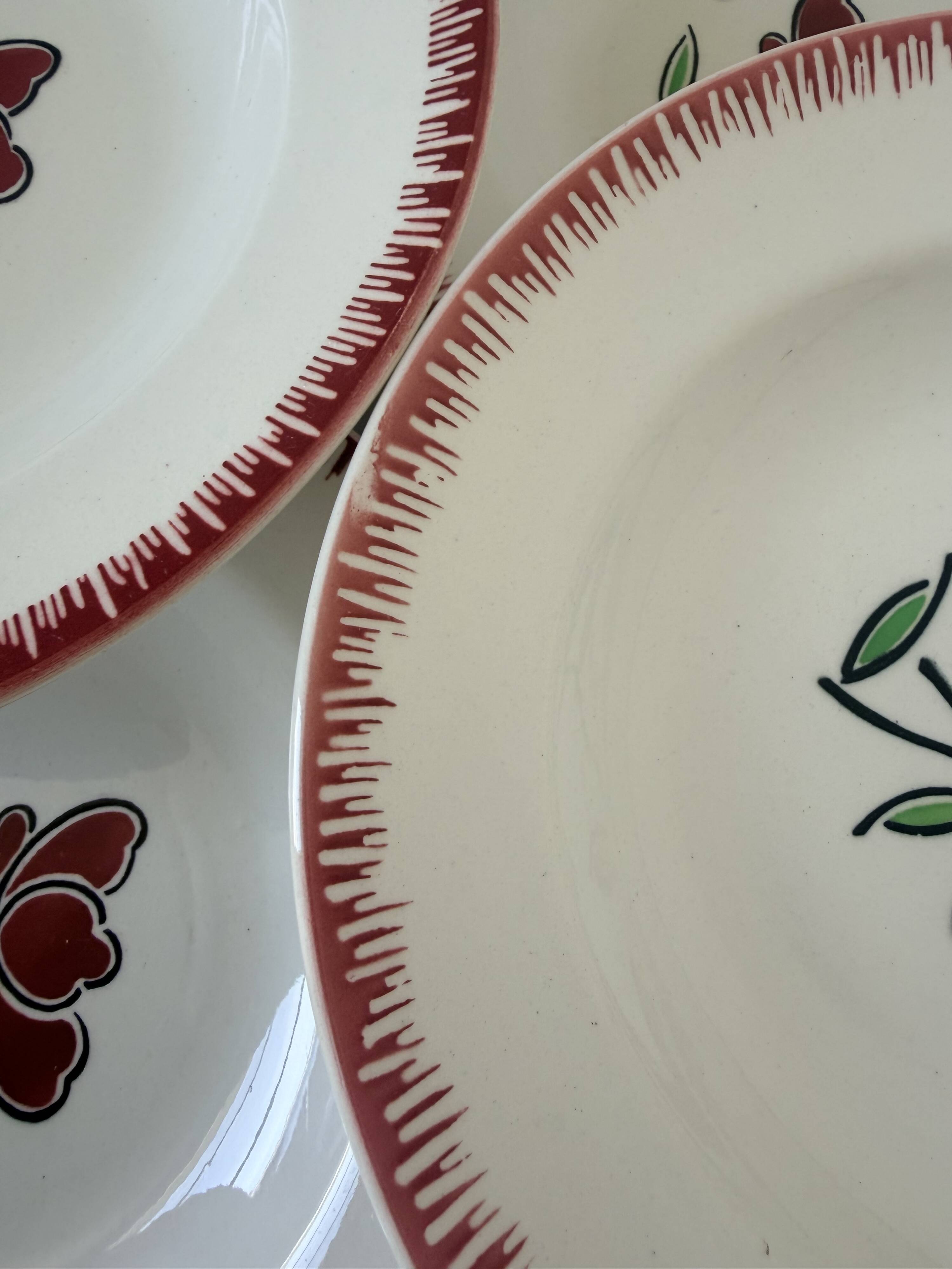 6 deep plates Badonviller 200851