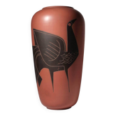 Joep Thissen Large Sgraffito Terracotta Ceramic Vase For Loré