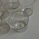 Set of 5 Baccarat modernist Ecailles water goblets