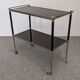 Table desserte moderniste à roulettes, Italie vers 1950