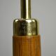 Oak and Brass Floor Lamp Marked “GO 12 WDH”, Sweden, 1950s