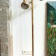 Lampadaire spots laiton doré 70s