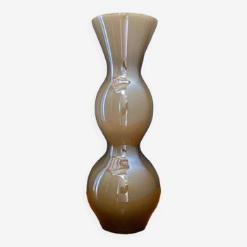 Smoked glass vase 1970