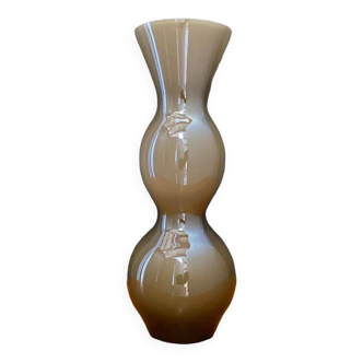 Smoked glass vase 1970