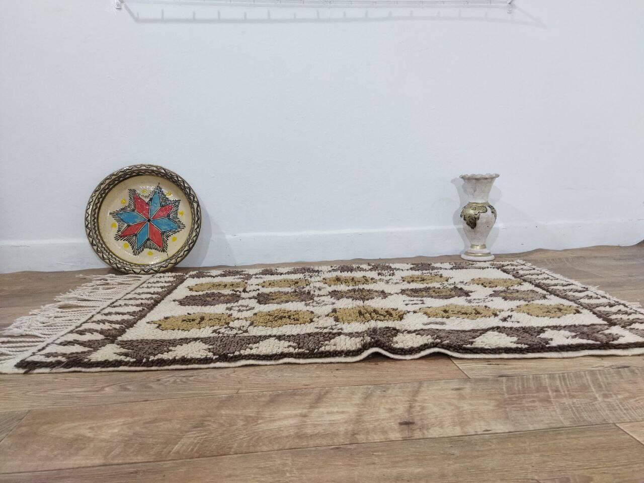 Handcrafted Moroccan Berber Rug 134 X 90 CM