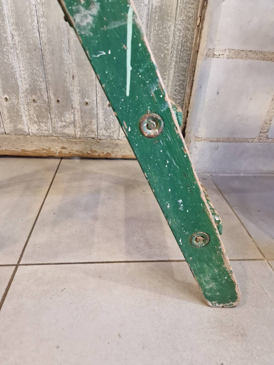 Antique painting workshop stepladder