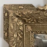 Napoleon III mirror with pediment - 92x63cm