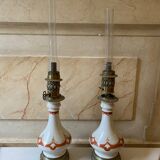 Paire de lampes à pétrole Napoléon III