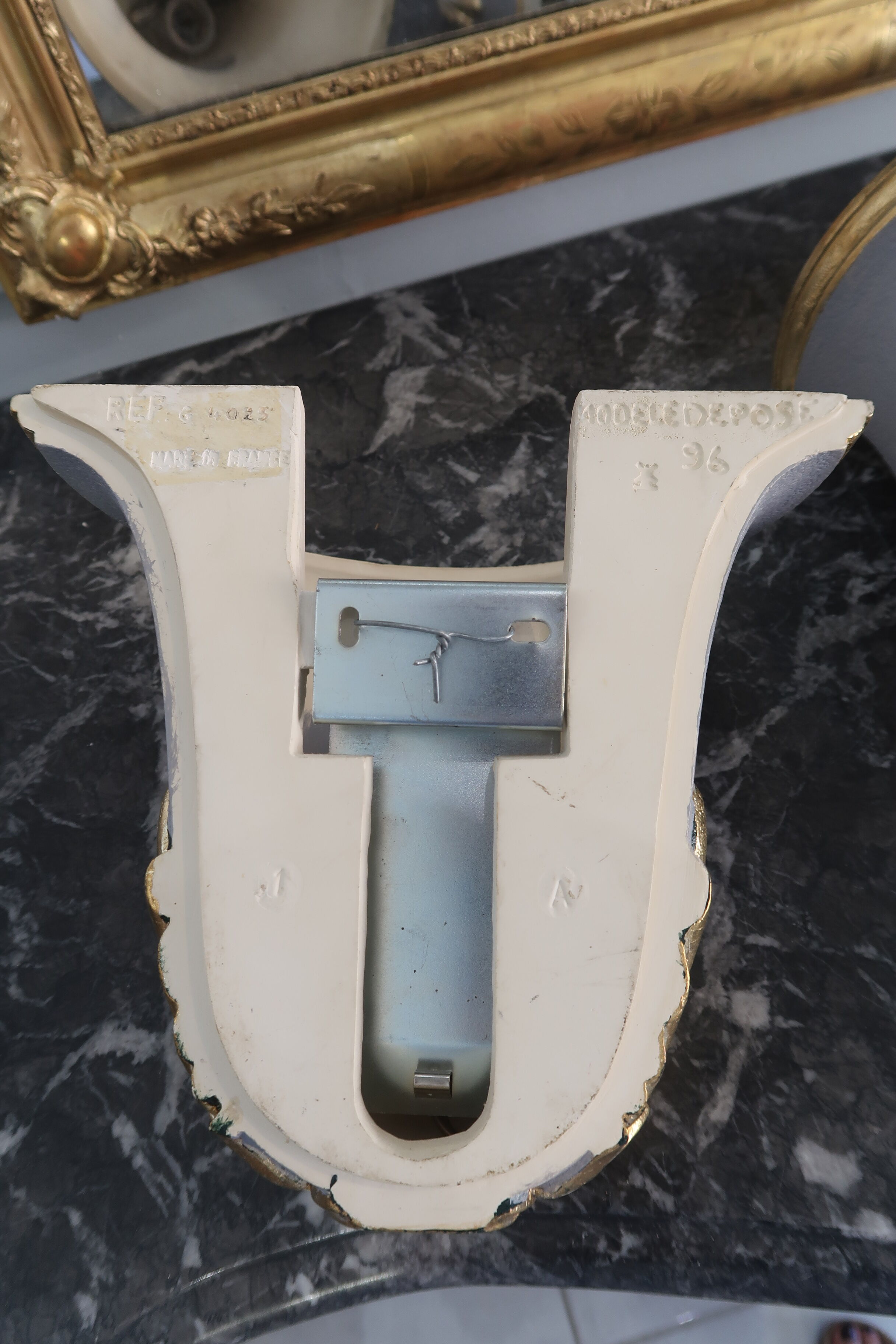 Pair of empire style wall lamps