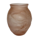 Vase Art Déco en verre pressé moulé, signé et numéroté Souchon Neuvesel, France - années 1930