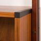 Italian floor to ceiling wall unit or room divider in teak, 1960s