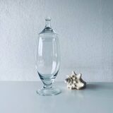 Large apothecary-shaped glass bottle