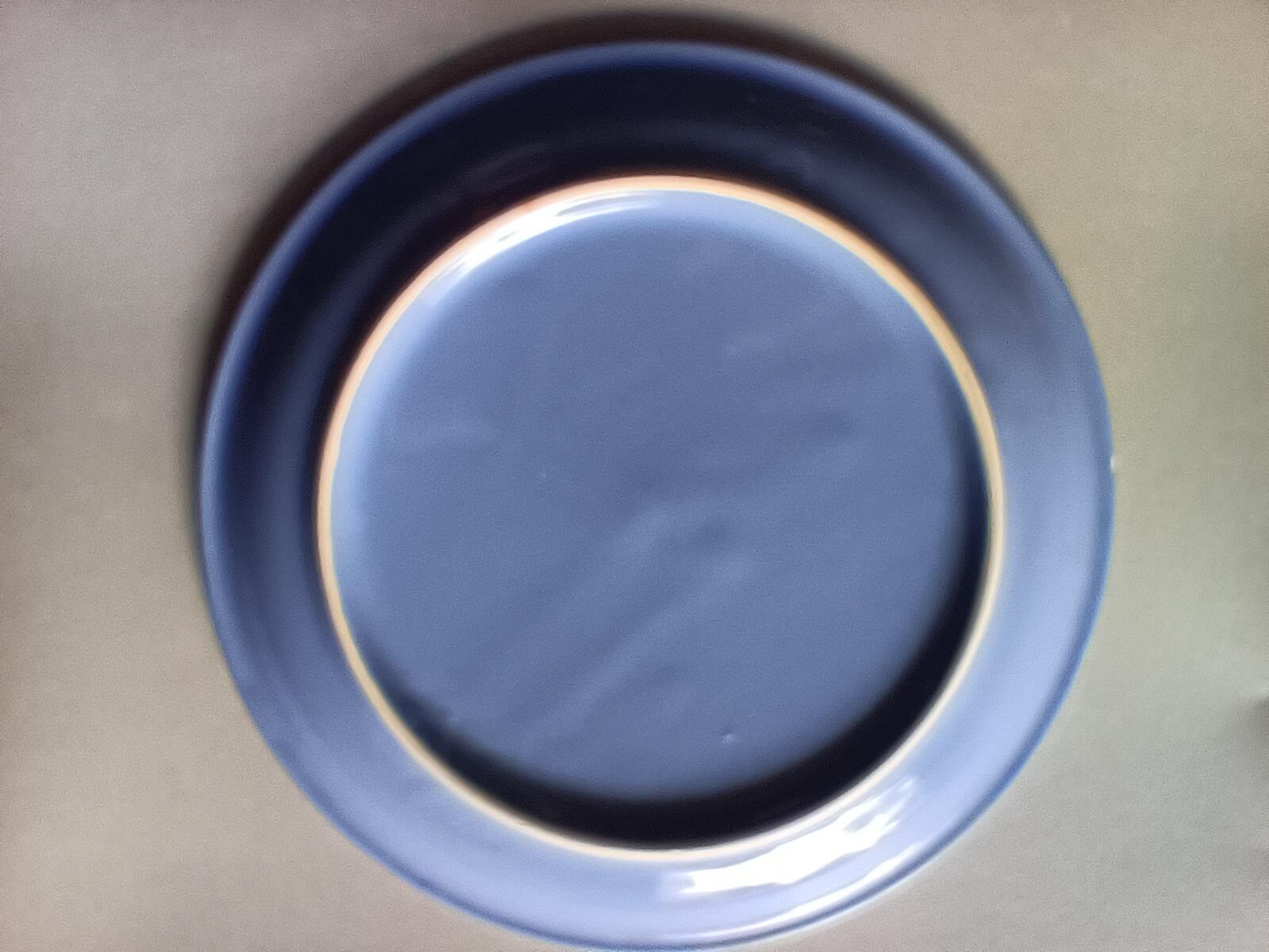 Set de 6 assiettes à dessert en faïence bleue