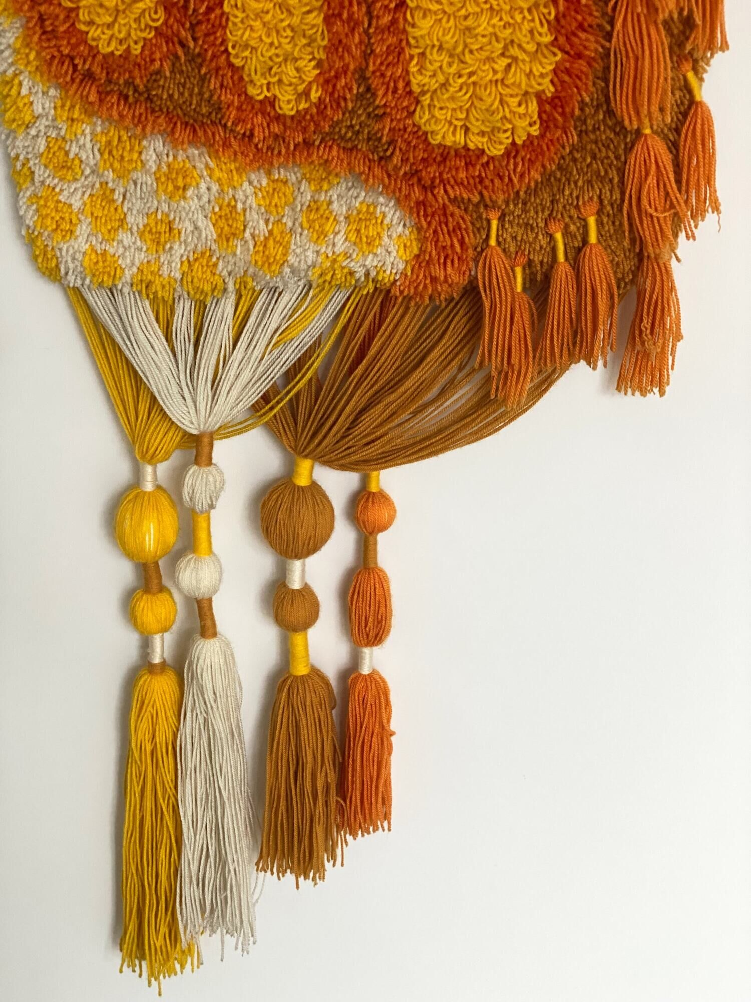 Vintage Smyrna wall hanging rug