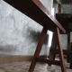 Banc de ferme merisier