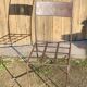Série de 8 chaises de jardin en fer forgé
