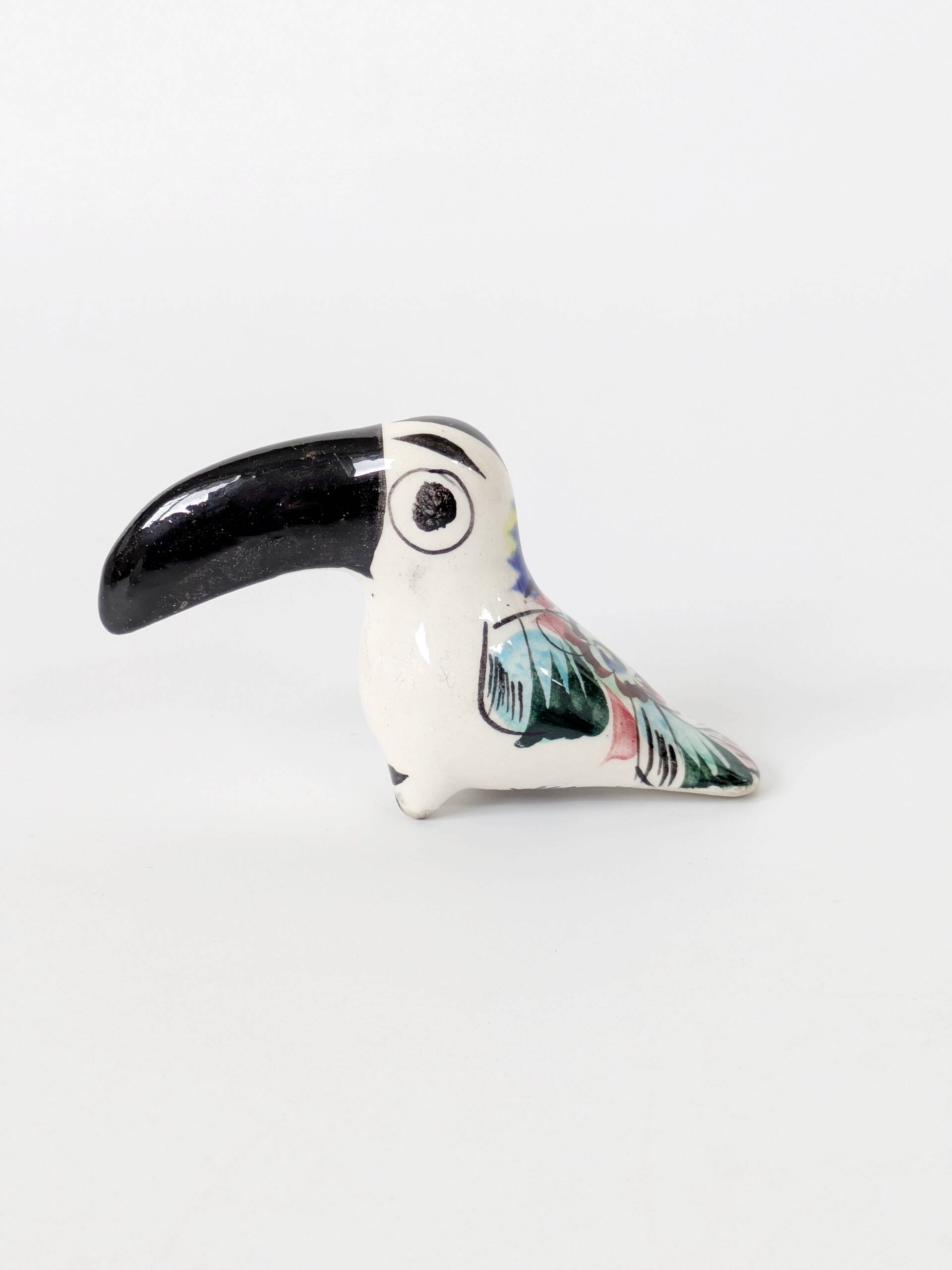 Pair of vintage Tonalá mini figurines, Mexico, 1950s-1960s