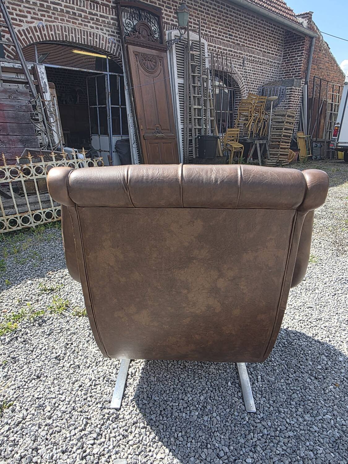 Fauteuil Varam pieds luge