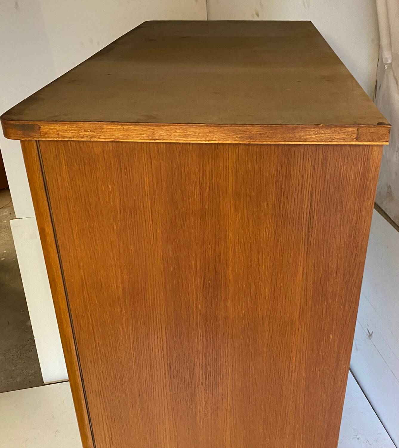 Vintage wardrobe with compass feet