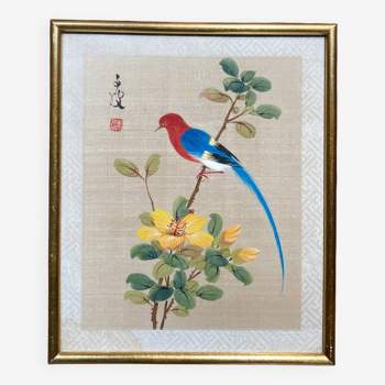 Asian painting on silk.