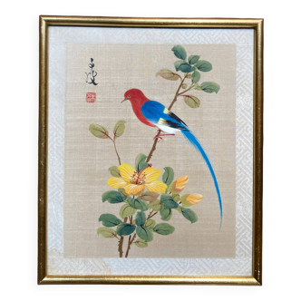 Asian painting on silk.