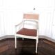 Fauteuil canné de style Louis XV bois laqué