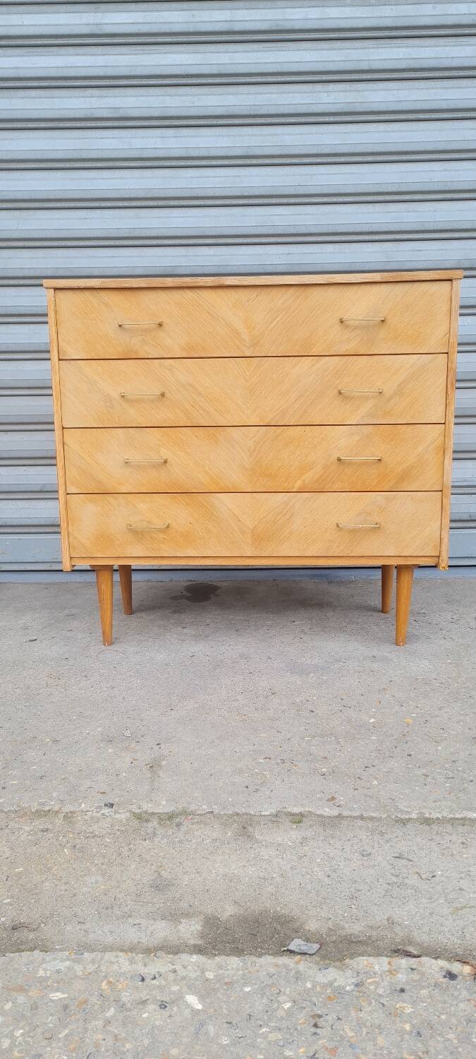 Compass foot chest of drawers 1960