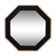 Octagonal Mirror frame in brass 1970s