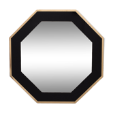 Octagonal Mirror frame in brass 1970s