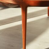 Round teak coffee table - Johannes Andersen - CF Christensen from Silkeborg