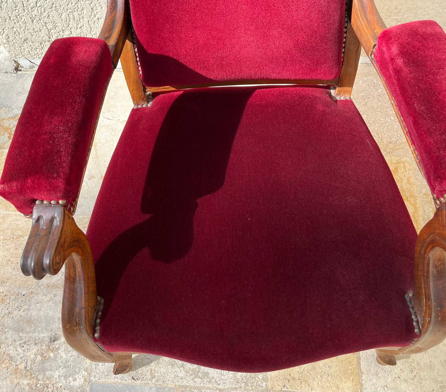 Antique Voltaire armchair