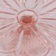 Vintage pink glass cake stand - Diameter 23 cm
