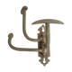 Tin wall patere has 3 hooks
