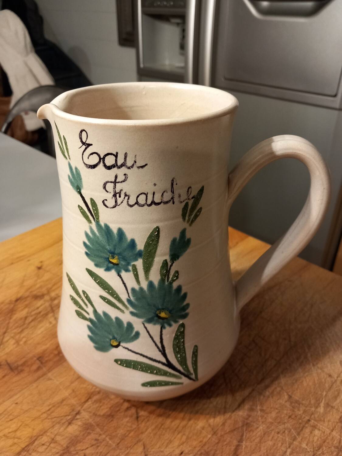 Large old pitcher/water pot capacity 1.8 l