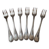 6 fourchettes à gâteau Christofle modele Malmaison