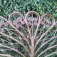 2-seat peacock rattan headboard
