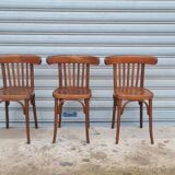 Set of 3 Baumann bistro chairs